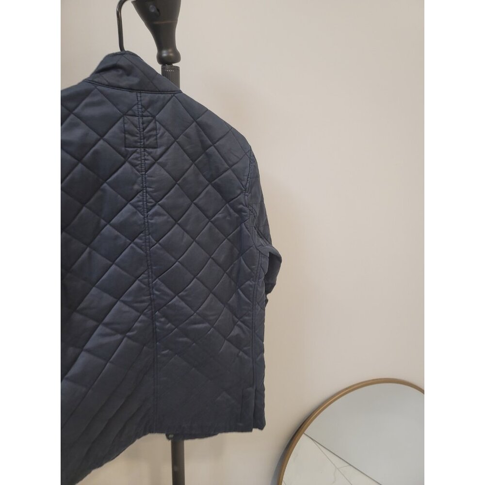 Johnnie-O Navy Blue Weldon Antique Cotton Quilted Jacket Sz S Small - Picture 4 of 7